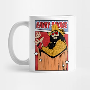 Randy Savage Pop Art Comic Style Mug